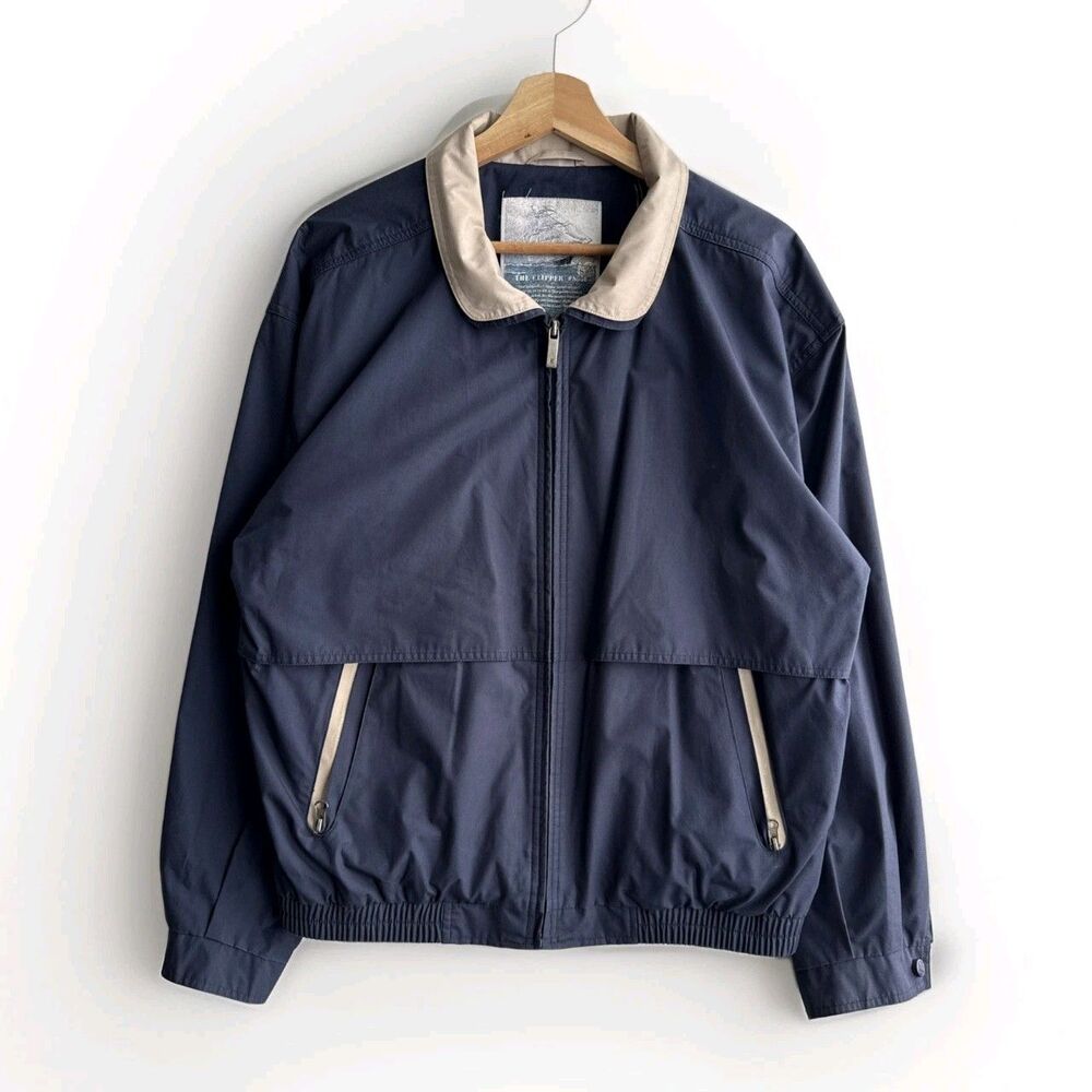 “The Clipper” Jacket #S558 Men’s Medium Concordia Blue Windbreaker